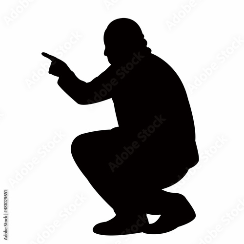 a man body silhouette vector