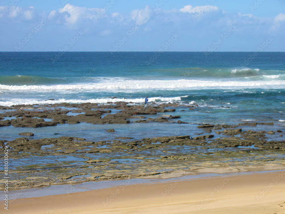 Fototapeta premium The remote coastline of Sodwana Bay in northern KwaZulu Natal in South Africa