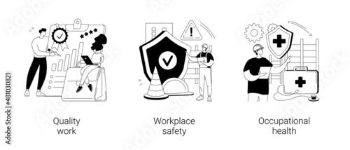 Working environment abstract concept vector illustrations. © Visual Generation