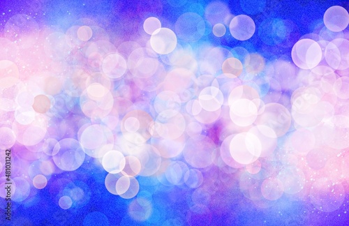 abstract blue and purple background with bokeh, minimalistic wallpaper with purple lights in trendy very peri color, simple backdrop with sparkles 