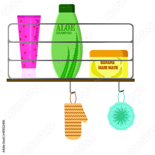 Shower shelf