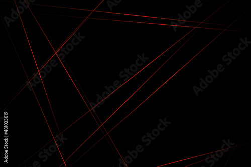 Abstract black with red lines, triangles background modern design. Vector illustration EPS 10.