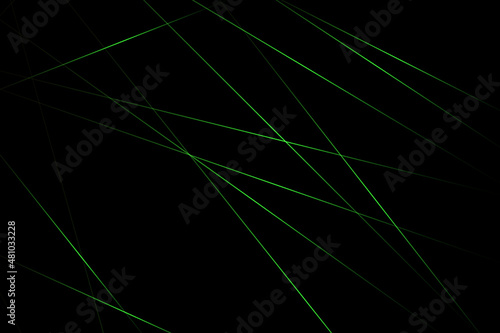 Abstract black with green lines, triangles background modern design. Vector illustration EPS 10.