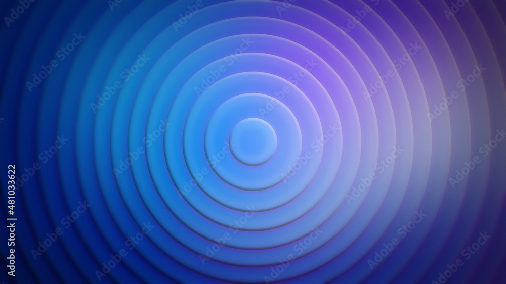 Obraz premium Abstract blue background with circles. Round shaped background.