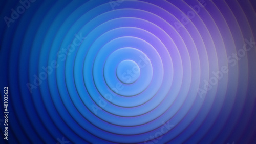 Abstract blue background with circles. Round shaped background.