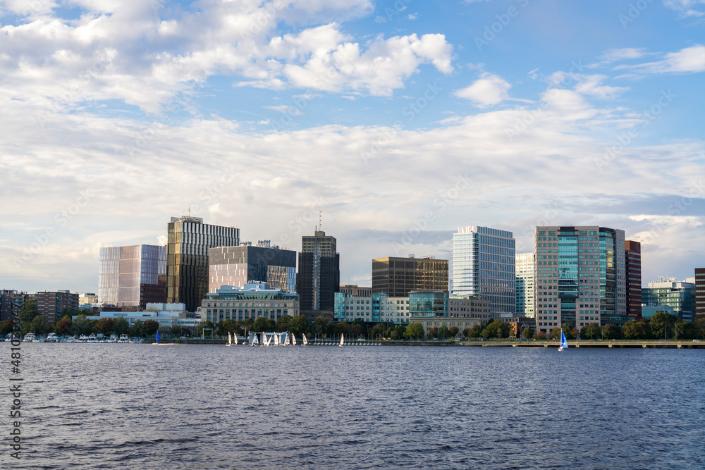 Office buildings near Charles River in Boston, Massachusetts