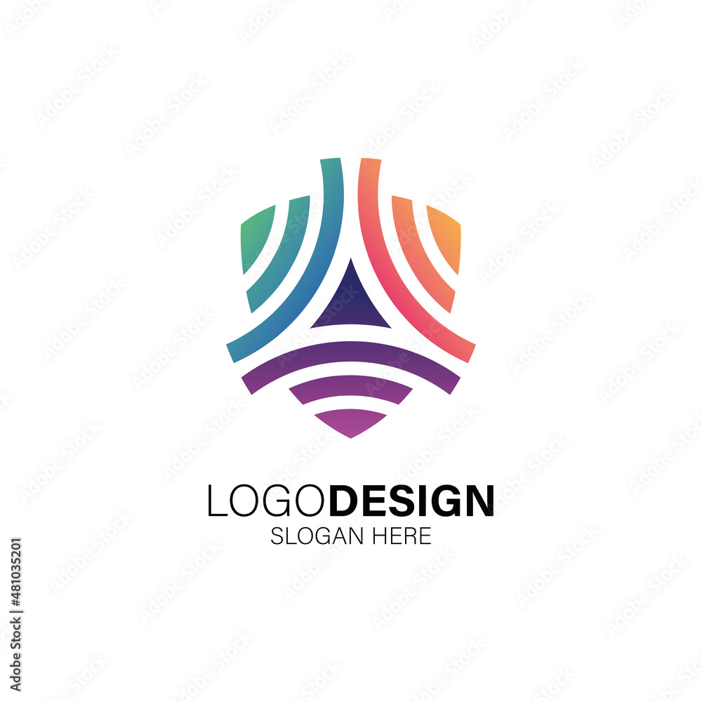 Security and technology logo design Security and technology logo design