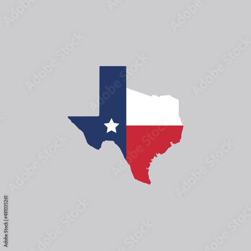 Texas flag map. texas icon. texas sign and symbol. logo vector design template.