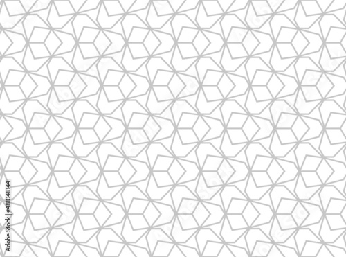 Fototapeta Naklejka Na Ścianę i Meble -  The geometric pattern with lines. Seamless vector background. White and gray texture. Graphic modern pattern. Simple lattice graphic design.