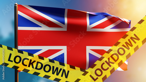 Lockdown Great Britain flag...