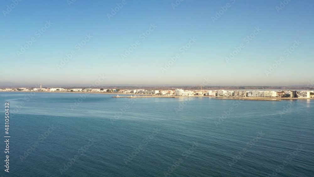 survol de port Camargue dans le sud de la France en Occitanie survol de port Camargue dans le sud de la France en Occitanie