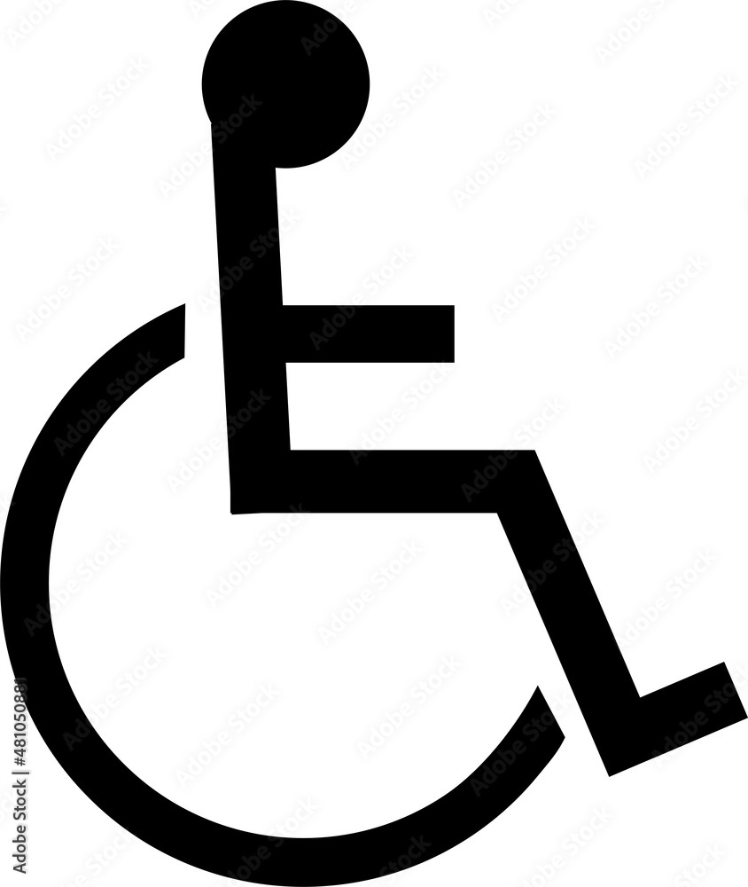 車いすのピクトグラム 車いすのピクトグラム