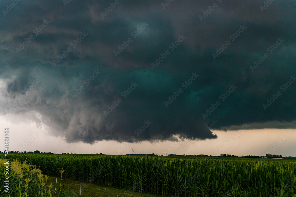 Tornado touches down from a massive wall cloud in Iowa Tornado touches down from a massive wall cloud in Iowa