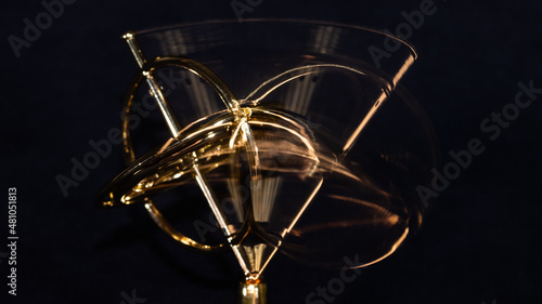 Wallpaper Mural Golden Gyroscope Spinning on its Base Torontodigital.ca