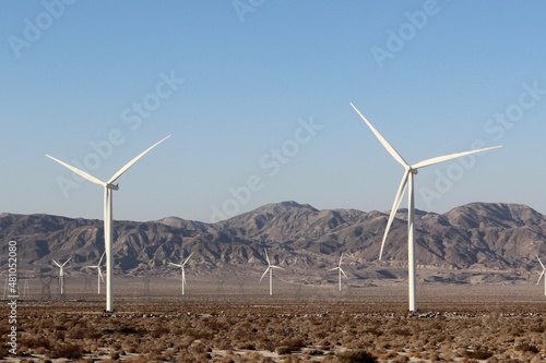 wind turbines farm