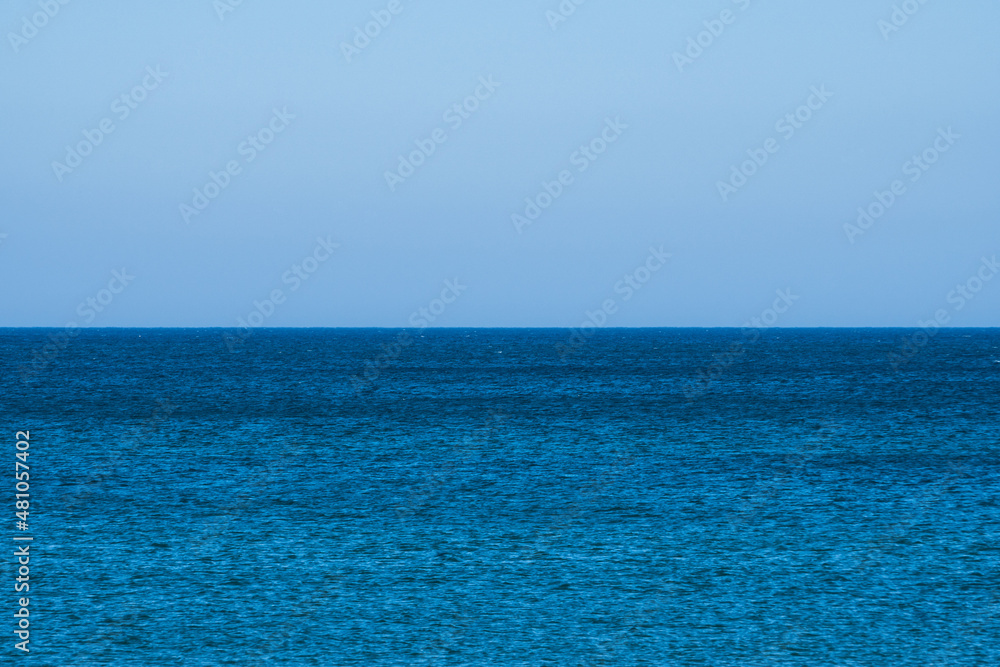 blue sky and sea on the horizon blue sky and sea on the horizon