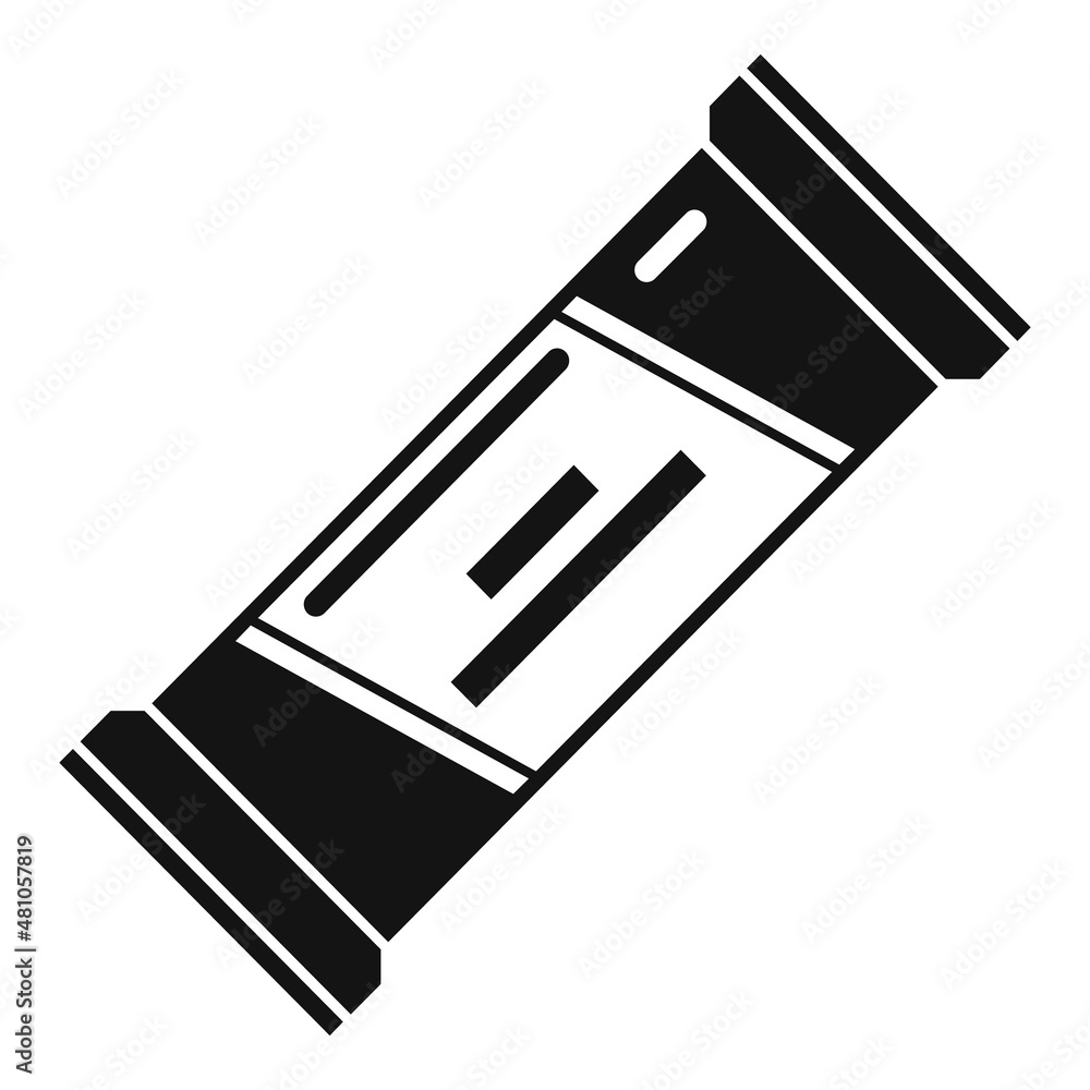 Sugar snack bar icon simple vector. Healthy granola Sugar snack bar icon simple vector. Healthy granola