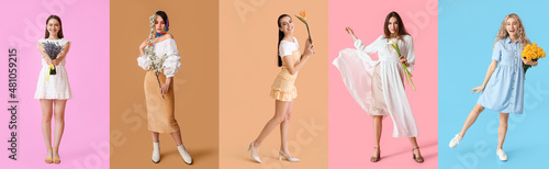 Beautiful young woman with ...