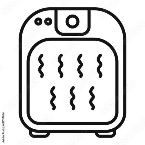 Spa foot bath icon outline vector. Water feet
