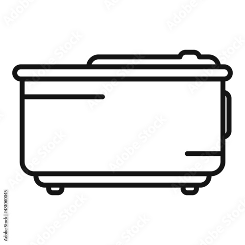 Foot bath pedicure icon outline vector. Spa feet