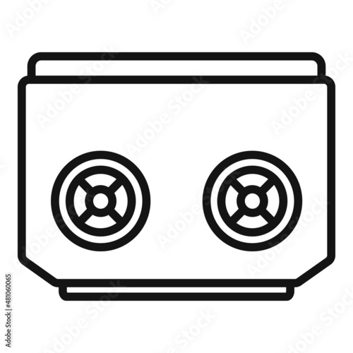 Foot bath pot icon outline vector. Spa massage