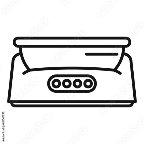 Foot bath device icon outline vector. Water massage