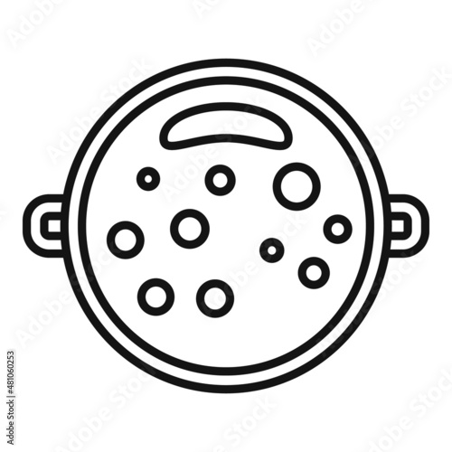 Bath footcare icon outline vector. Water spa