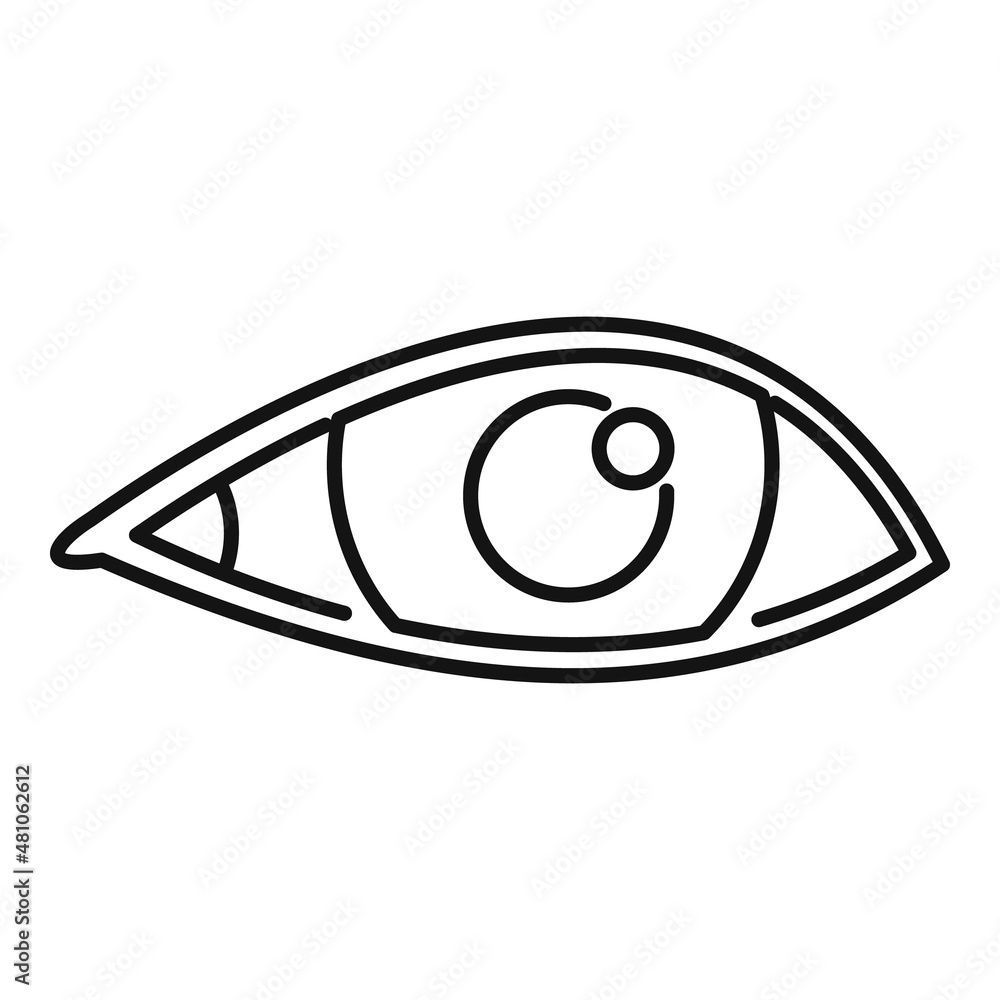 Eye idea icon outline vector. View look Eye idea icon outline vector. View look