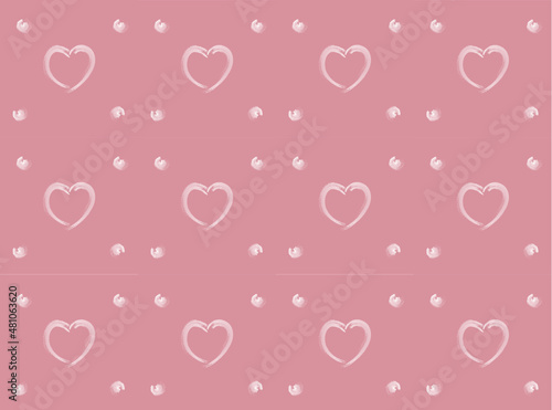 seamless pattern with hearts