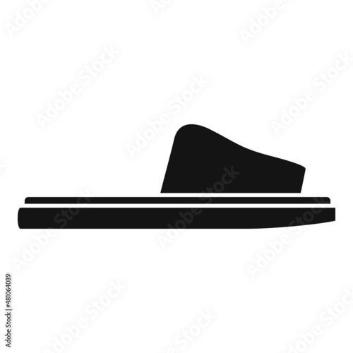Clothing sandal icon simple vector. Woman footwear