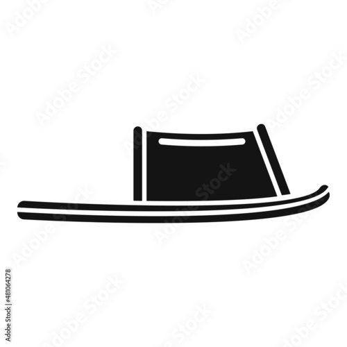 Sandal slippers icon simple vector. Woman slipper