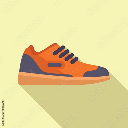 Jordan sneaker icon flat vector. Sport shoe
