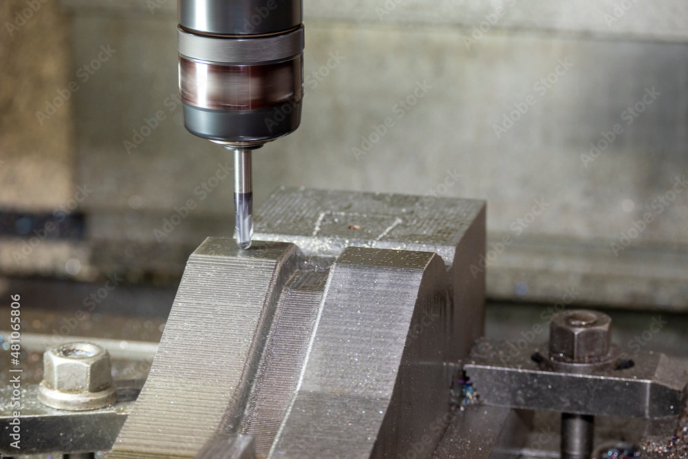 The press die manufacturing process by CNC milling machine with ball end mill tool. The press die manufacturing process by CNC milling machine with ball end mill tool.