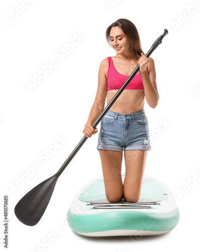 Beautiful young woman with ...