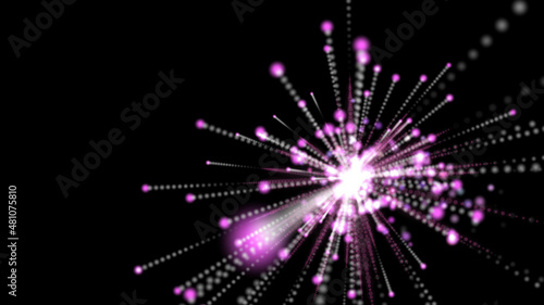 multicolored abstract background. pink abstract star
