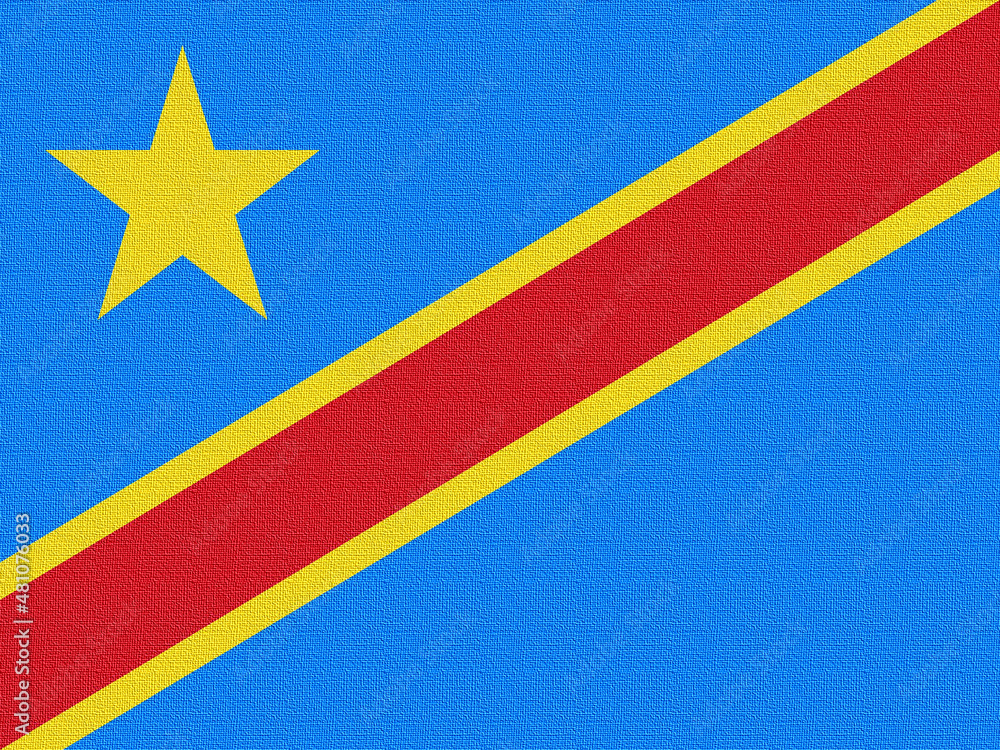 Illustration of the national flag of Congo Illustration of the national flag of Congo