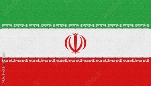Illustration of the national flag of Iran