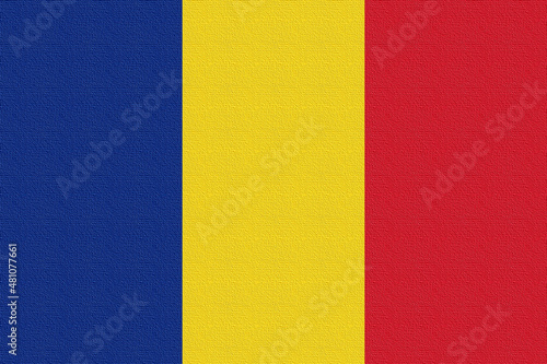 Illustration of the national flag of Romania