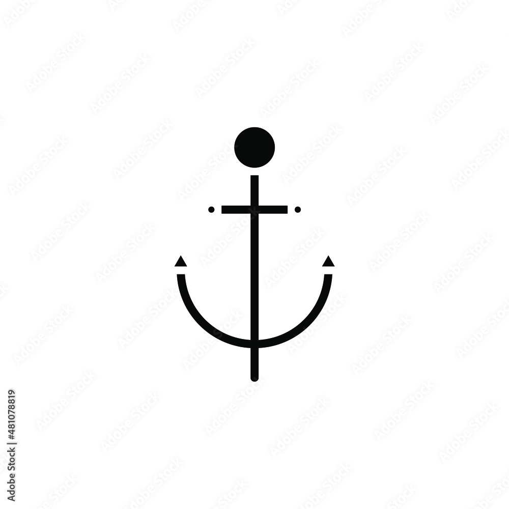 Anchor, Port Solid Icon, Vector, Illustration, Logo Template. Suitable For Many Purposes. Anchor, Port Solid Icon, Vector, Illustration, Logo Template. Suitable For Many Purposes.