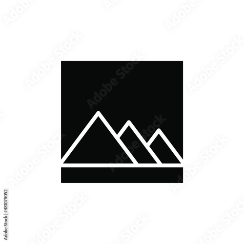 Picture, Gallery, Image Solid Icon, Vector, Illustration, Logo Template. Suitable For Many Purposes.