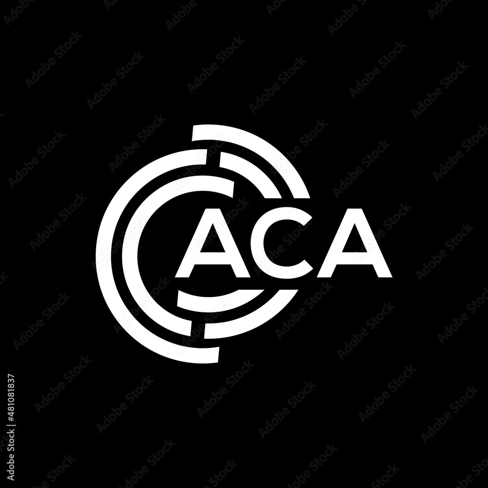 ACA letter logo design on black background. ACA creative initials letter logo concept. ACA letter design. ACA letter logo design on black background. ACA creative initials letter logo concept. ACA letter design.