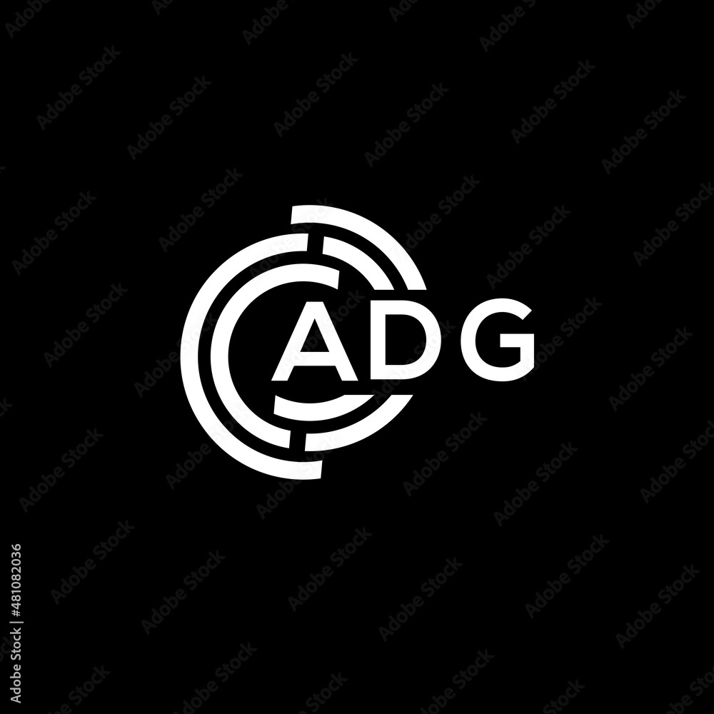 ADG letter logo design on black background. ADG creative initials letter logo concept. ADG letter design. ADG letter logo design on black background. ADG creative initials letter logo concept. ADG letter design.