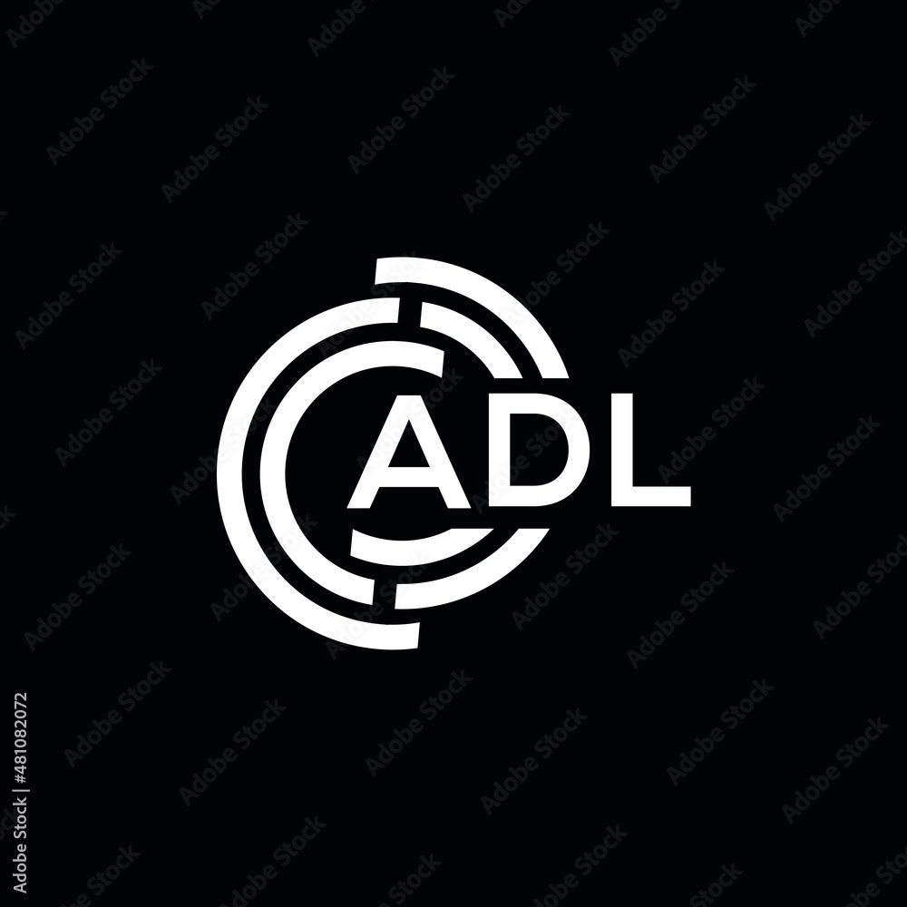 ADL letter logo design on black background. ADL creative initials letter logo concept. ADL letter design. ADL letter logo design on black background. ADL creative initials letter logo concept. ADL letter design.