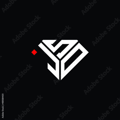 JSD letter logo creative design. JSD unique design