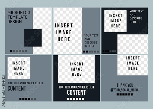Carousel or microblog design for your creative digital content 