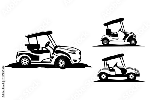 golf cart designs vector art