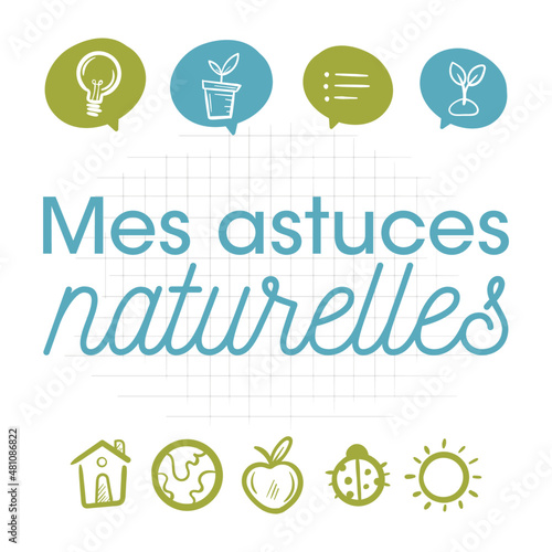 Mes astuces naturelles - Titre et illustrations 