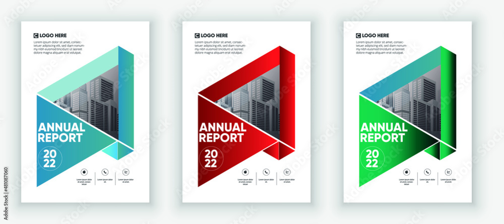 Abstract geometric business cover collection Abstract geometric business cover collection