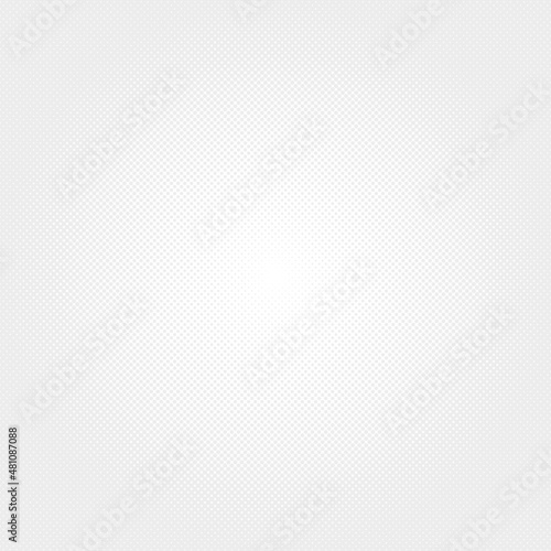 White and grey halftone dots background. Vector marketing backdrop.