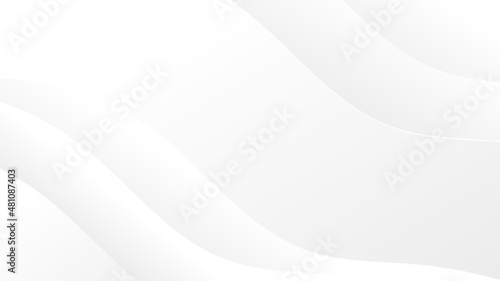 abstract modern white and grey gradient curve pattern background for website banner and presentation cover template design